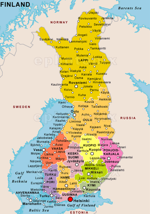 finland maps