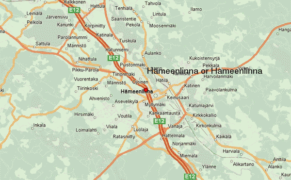 Hameenlinna map