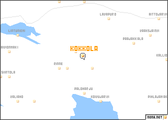 map of Kokkola