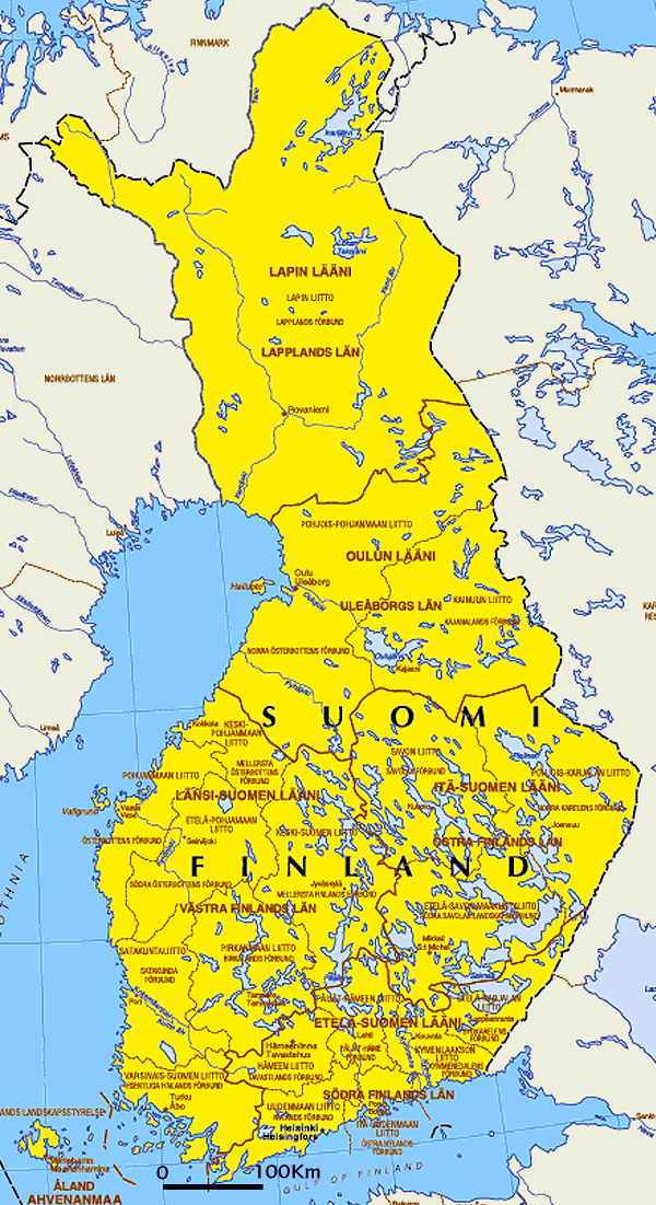 cities map of finland Pori
