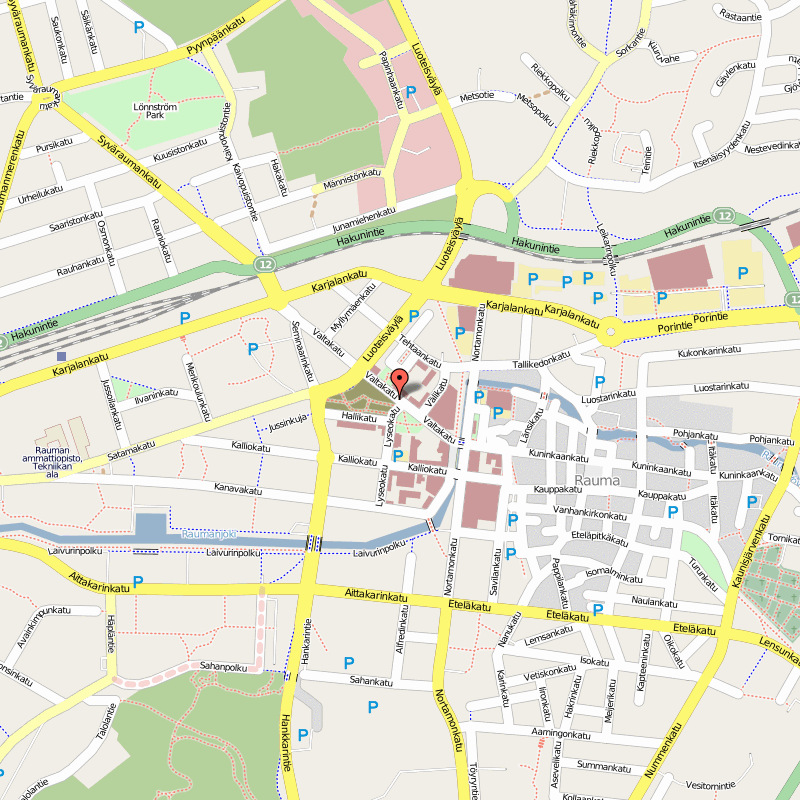 Rauma city center map