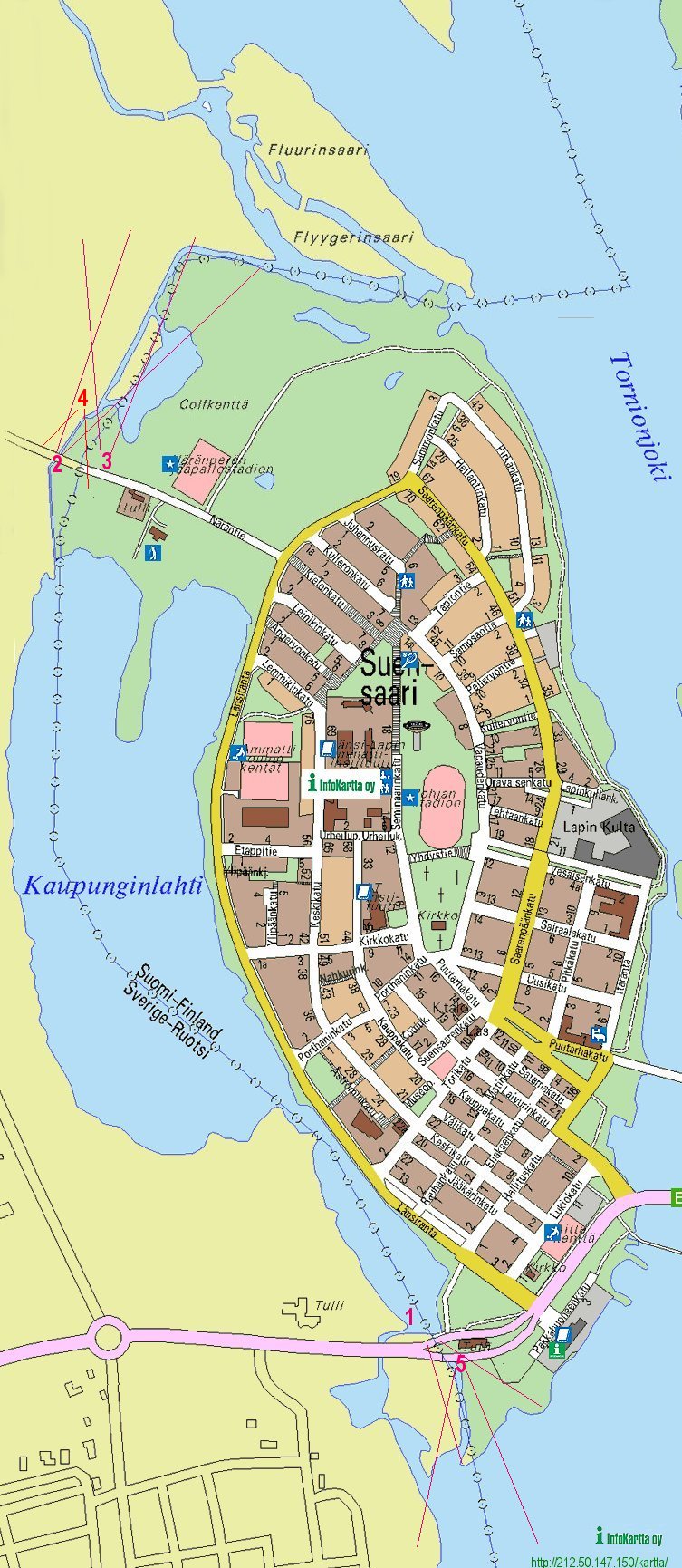 city center map of Tornio