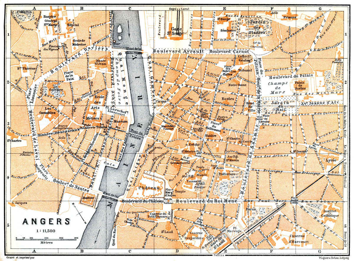 Angers map 1899