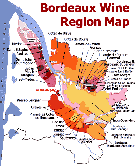 bordeaux wine map