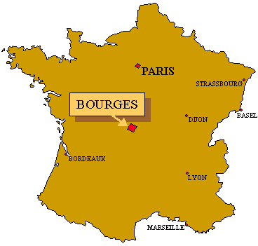 france Bourges map