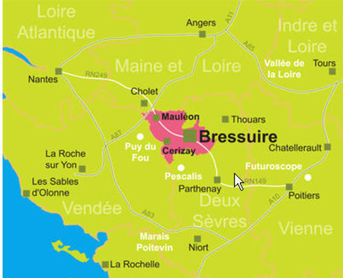 Bressuire area map