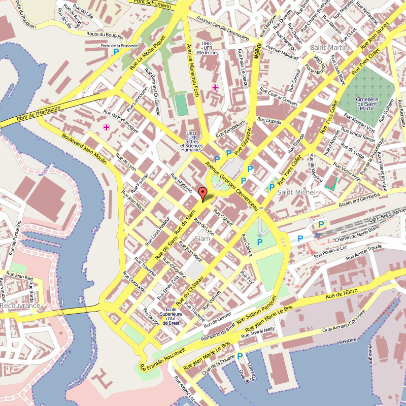 Brest city map