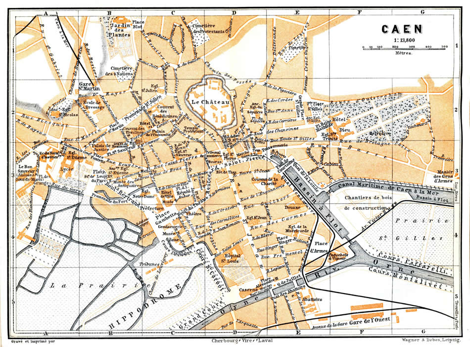 Caen Map And Caen Satellite Image