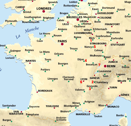 france Chambery map