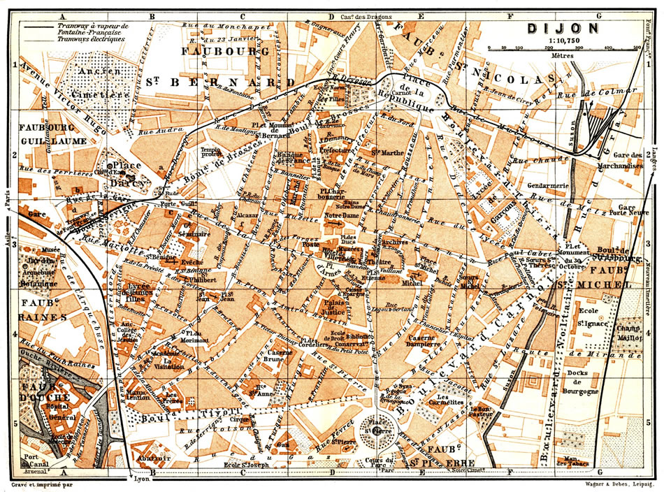 Dijon map 1899