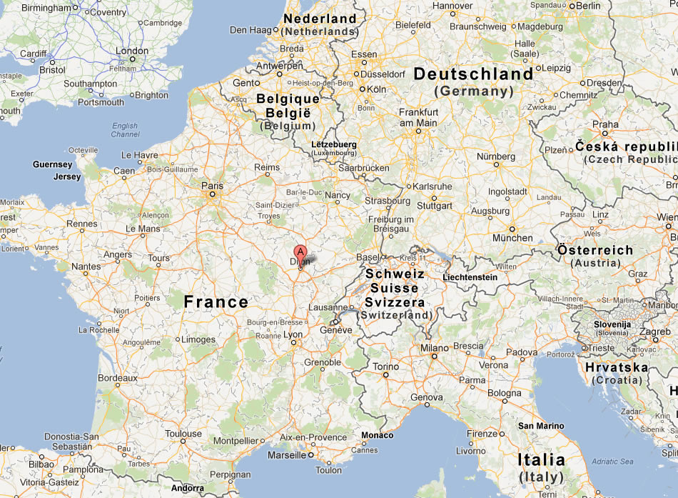 map of Dijon france