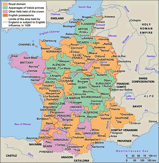 France Map 1429