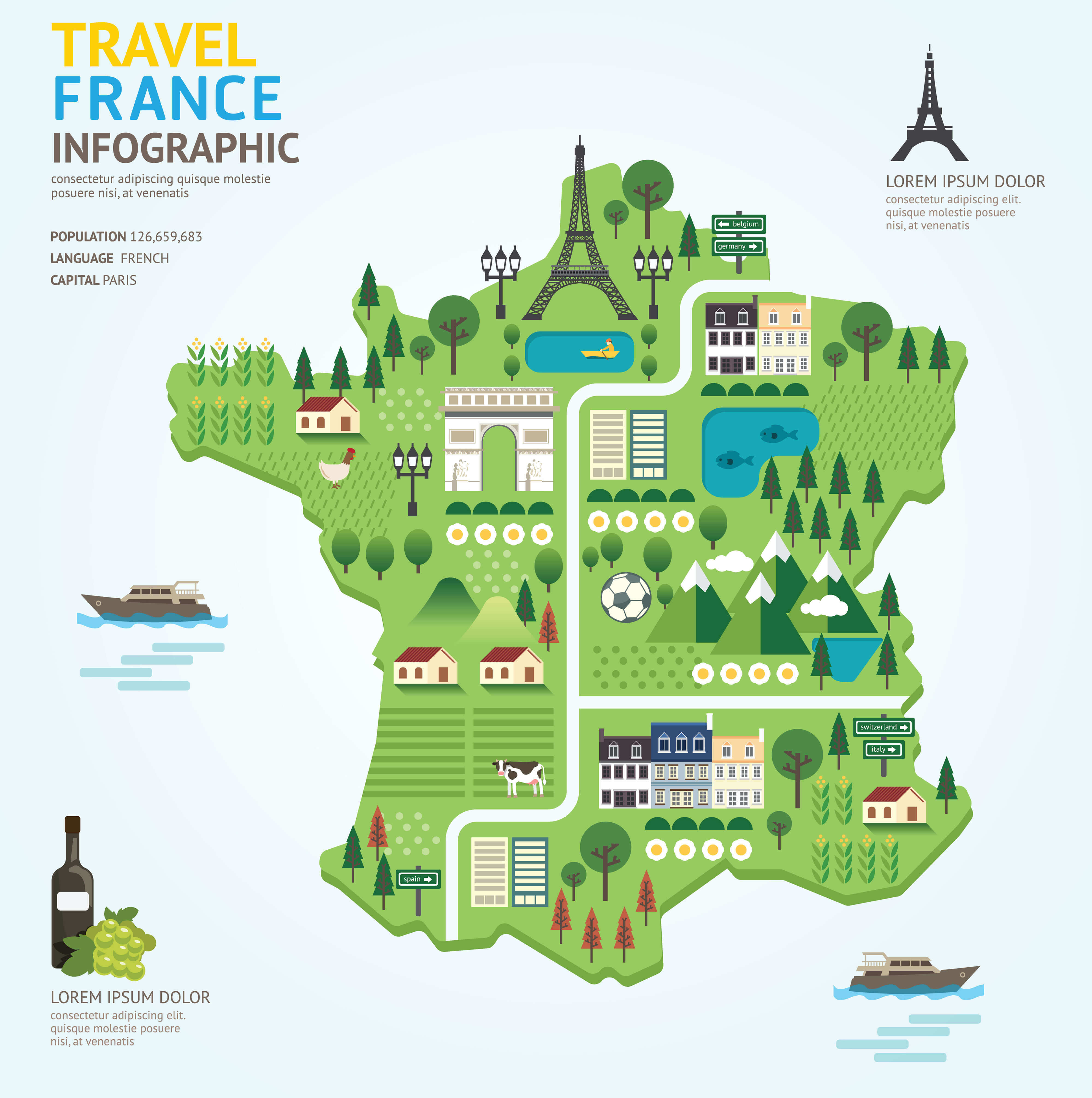France travel map