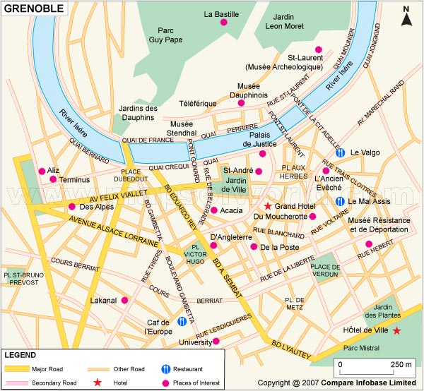 grenoble city map