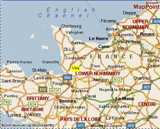 Le Havre regions map