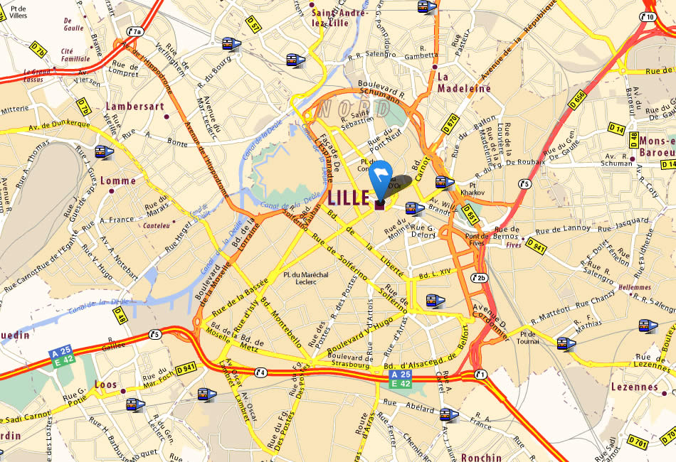 Lille Map and Lille Satellite Image