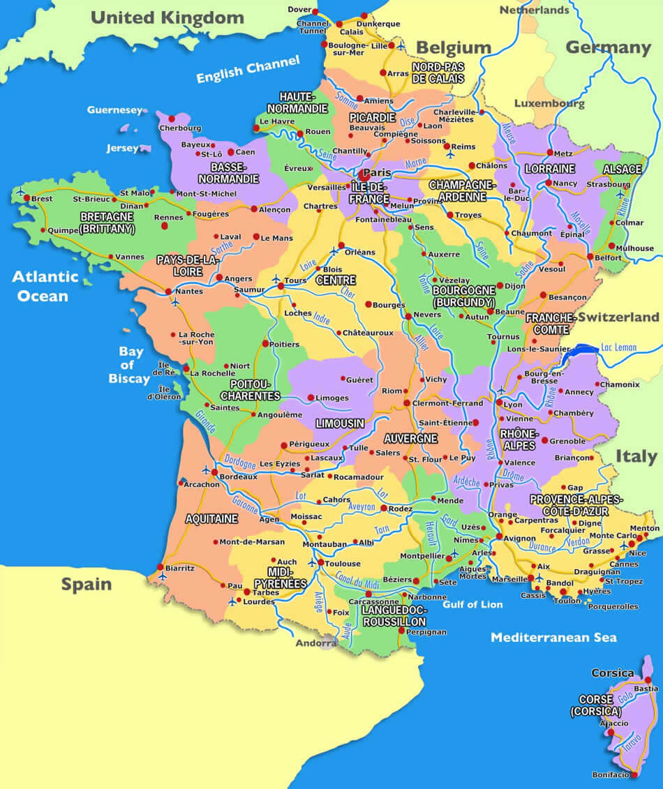 Map of France