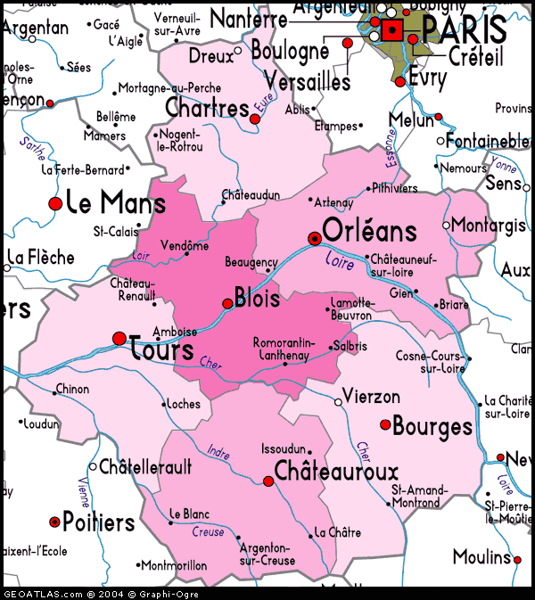 Orleans regional map