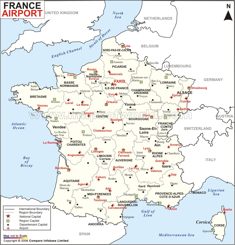 france airport map