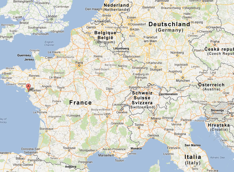 map of Saint Nazaire france