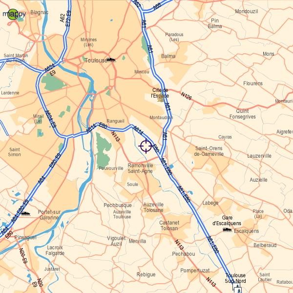Toulouse outer map