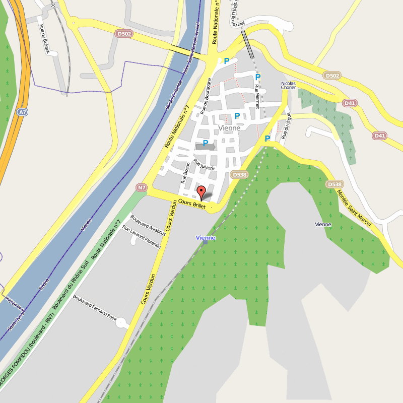 Vienne map