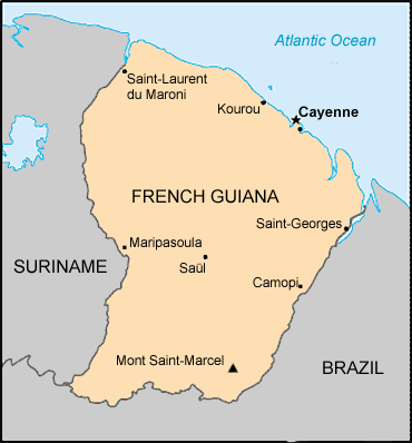 french guiana maps