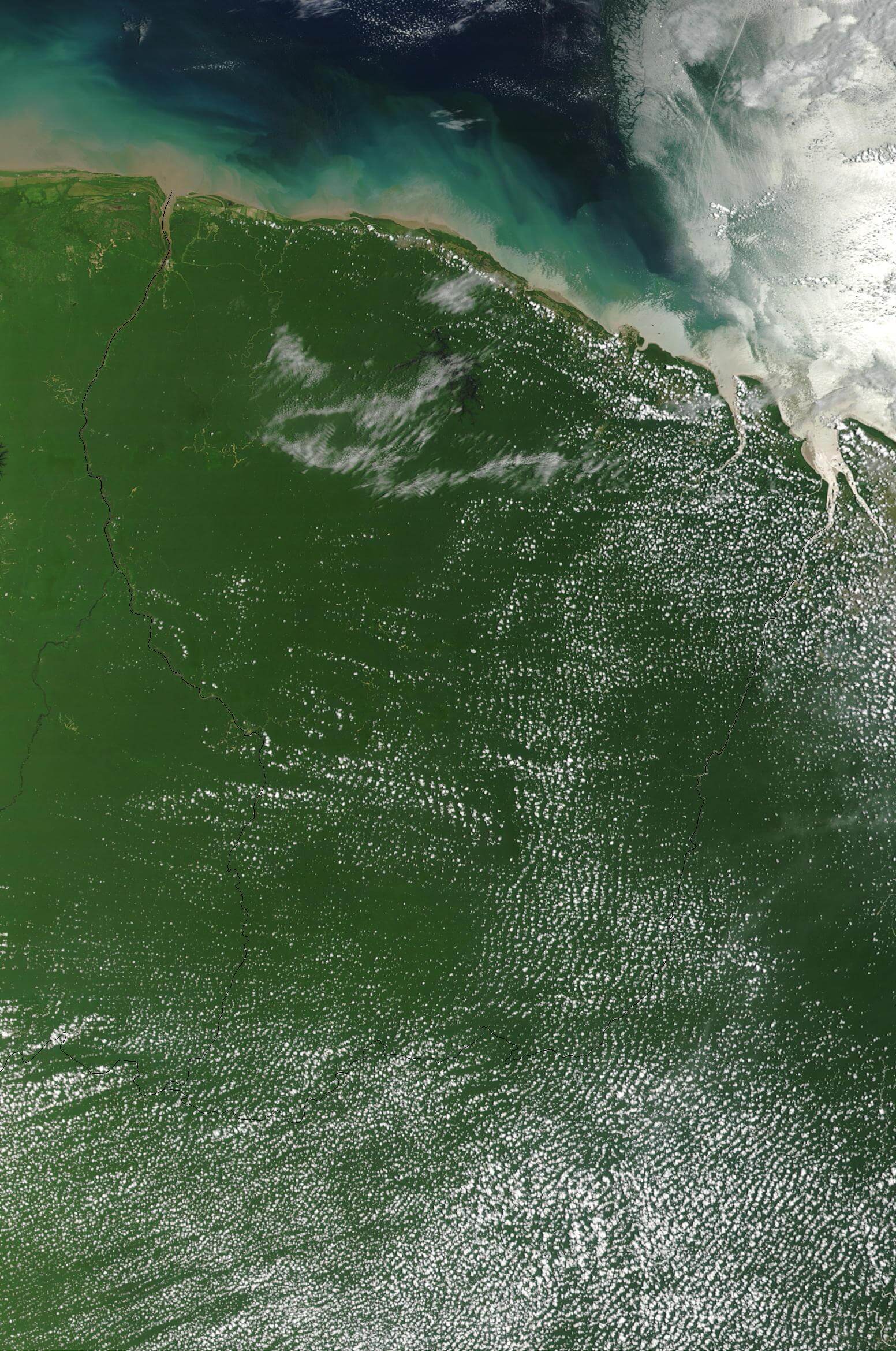 Satellite Image Photo French Guiana France