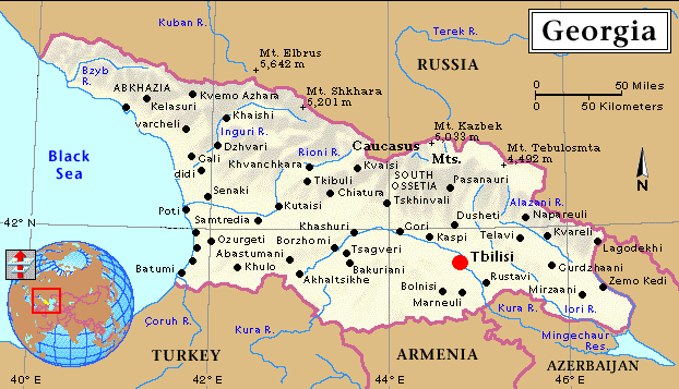 political map of georgia