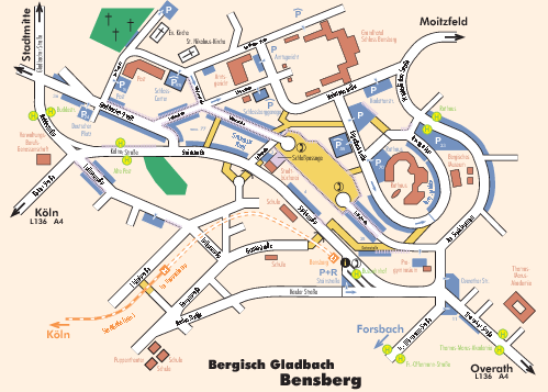 Bergisch Gladbach Tourist Map