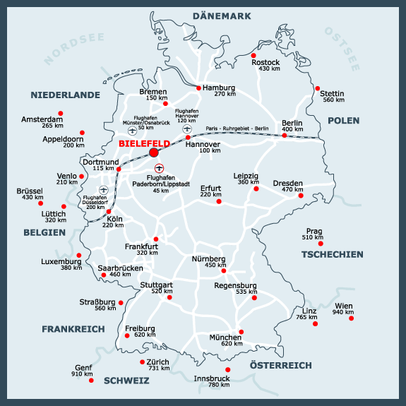 Bielefeld map deutschland