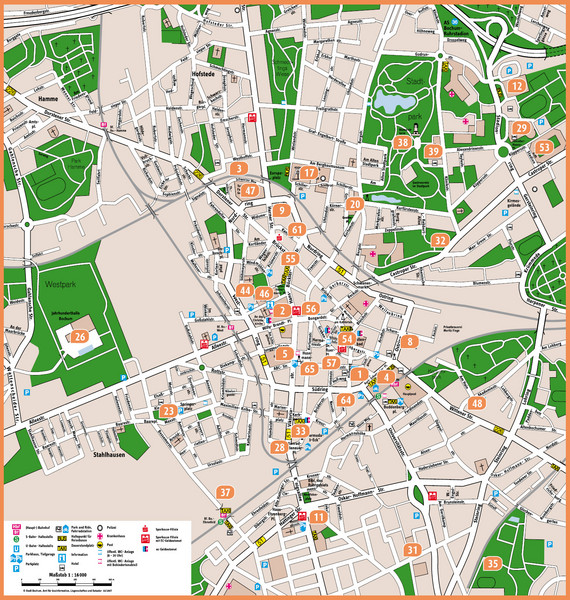 Bochum Tourist Map