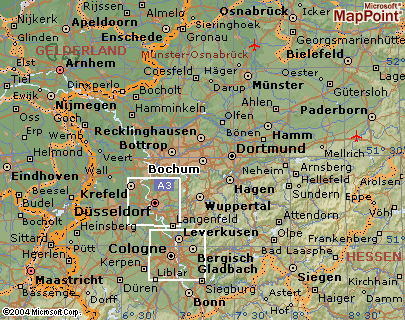 Bochum regions map