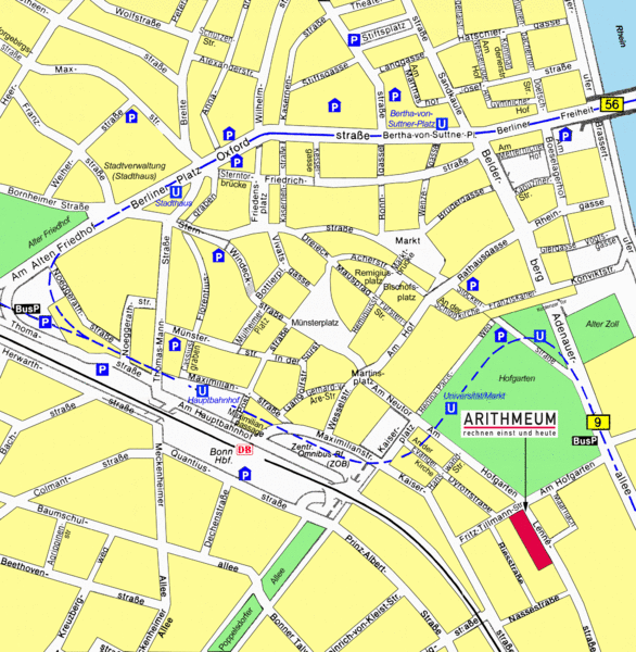 Bonn tourist Map