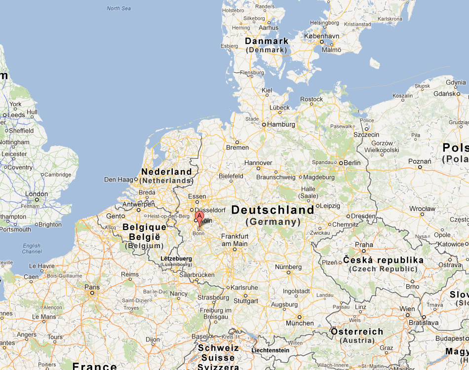 map of Bonn germany