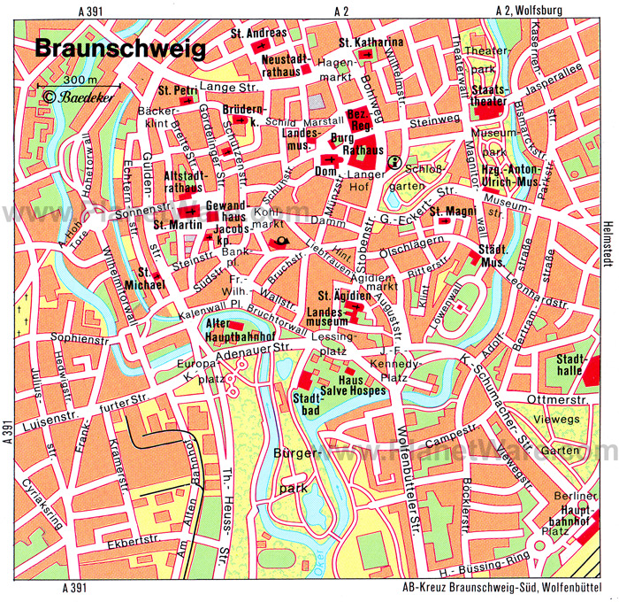 braunschweig downtown map