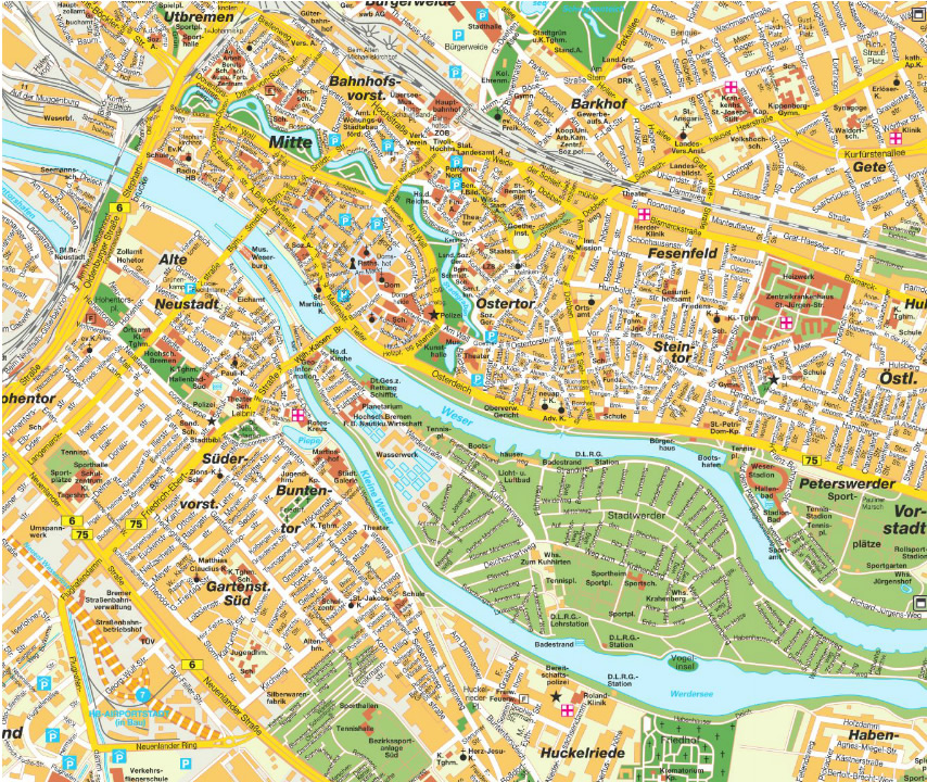 bremen tourist map