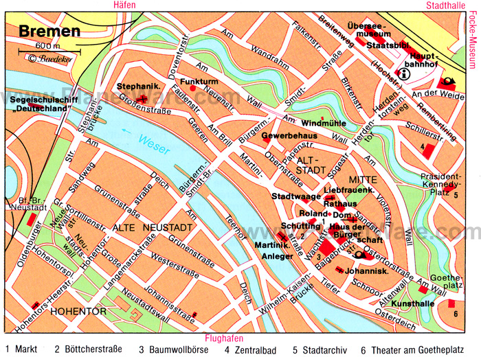 bremen downtown map