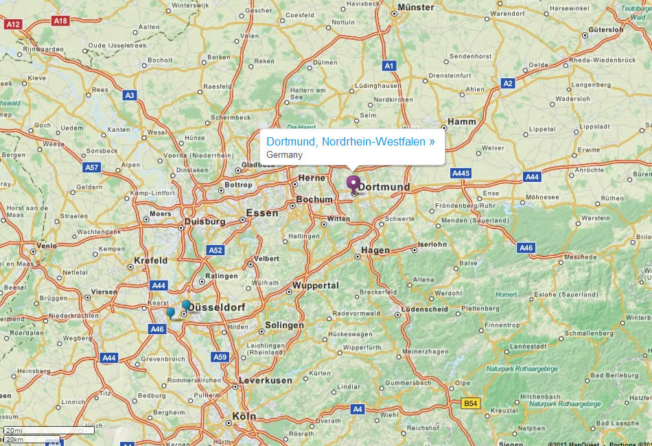 Dortmund Map and Dortmund Satellite Image