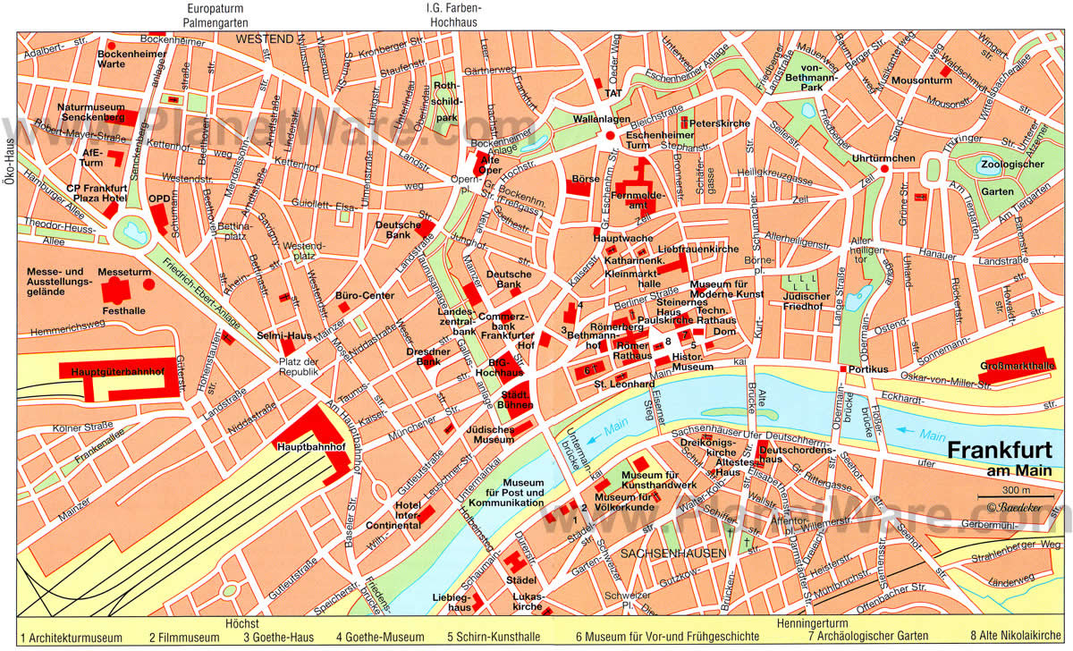 Frankfurt Map and Frankfurt Satellite Image