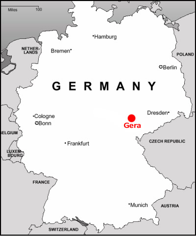 germany Gera map
