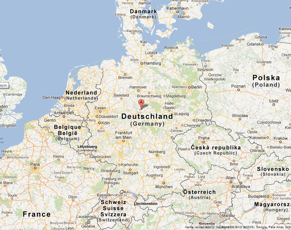 map of Gottingen germany