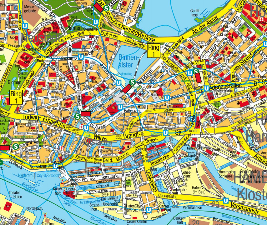 Hamburg Map and Hamburg Satellite Image