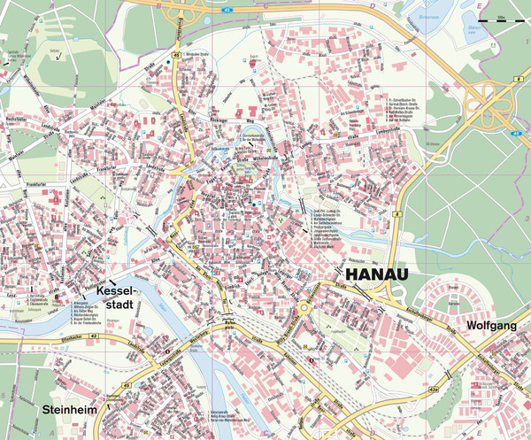 Hanau regions Map