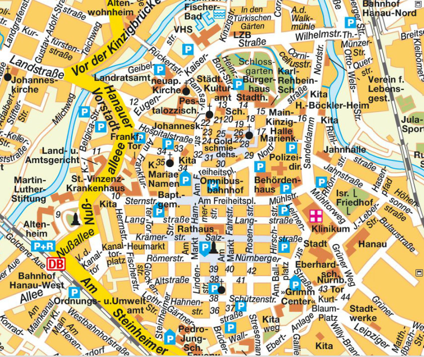 Hanau map
