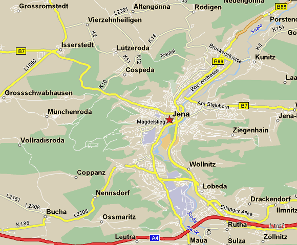 Jena city map