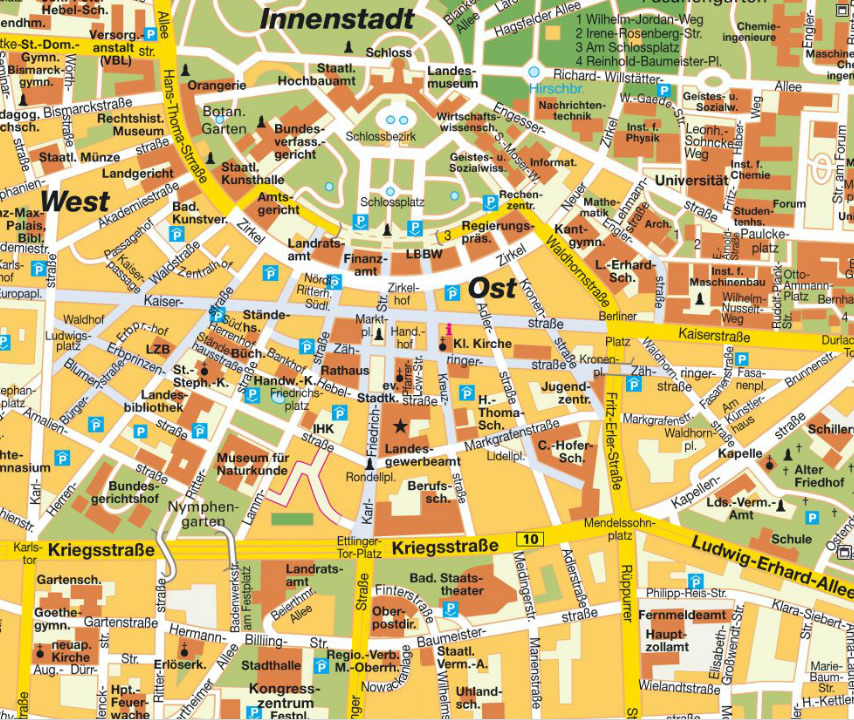 Karlsruhe map