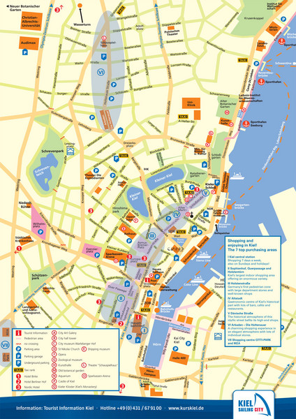 Kiel Tourism Map