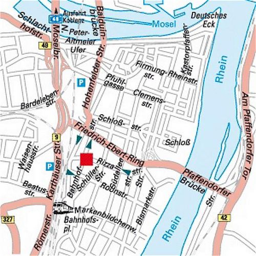 Koblenz street map