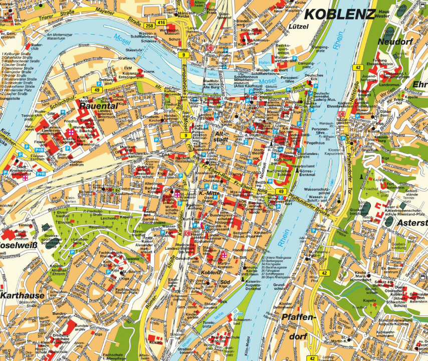 Koblenz map